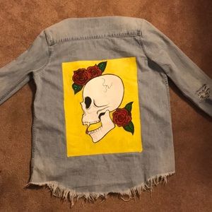 Hand painted jean jacket
